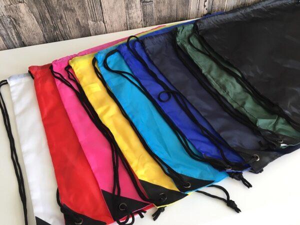 Rugtasjes onbedrukt in diverse kleuren