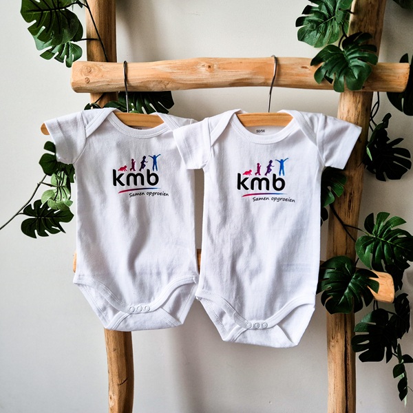 Rompers - Wit - Logo KMB